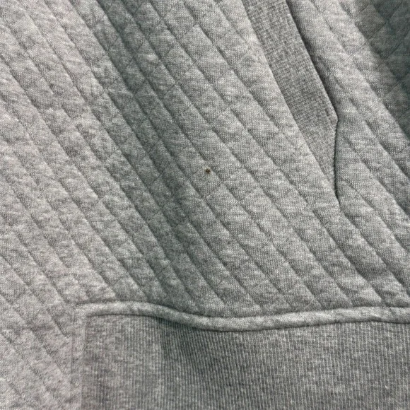 Eileen Fisher Women's Medium Flight Jacket n Moon Gray Diamond Quilted Zip Front - Picture 5 of 5